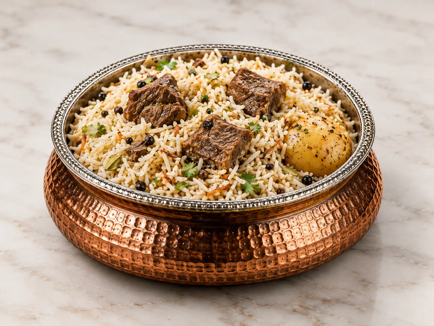 Beef White Biryani – 1 KG Deg